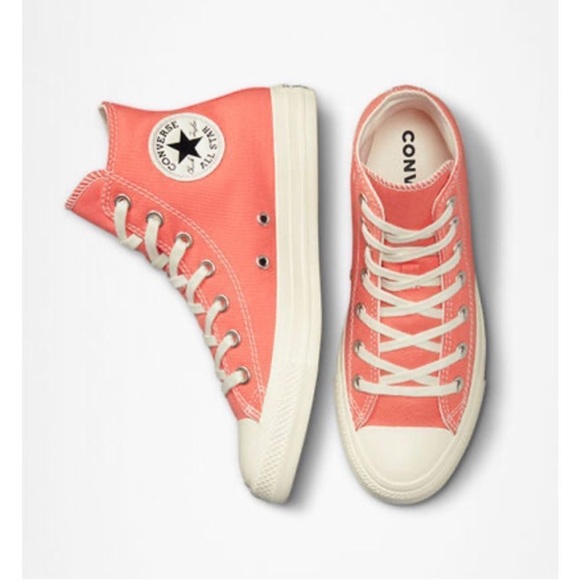 Chuck Taylor All Star Floral Embroidery Woman’s 8.5 High Top Shoes - Picture 4 of 9